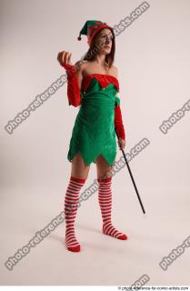 Veronika Elf Pose With Apple